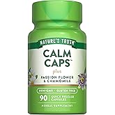 Nature's Truth Calm Caps | 90 Capsules | with Passion Flower and Chamomile | Non-GMO, Gluten Free Supplement