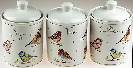 animal tea coffee sugar jars