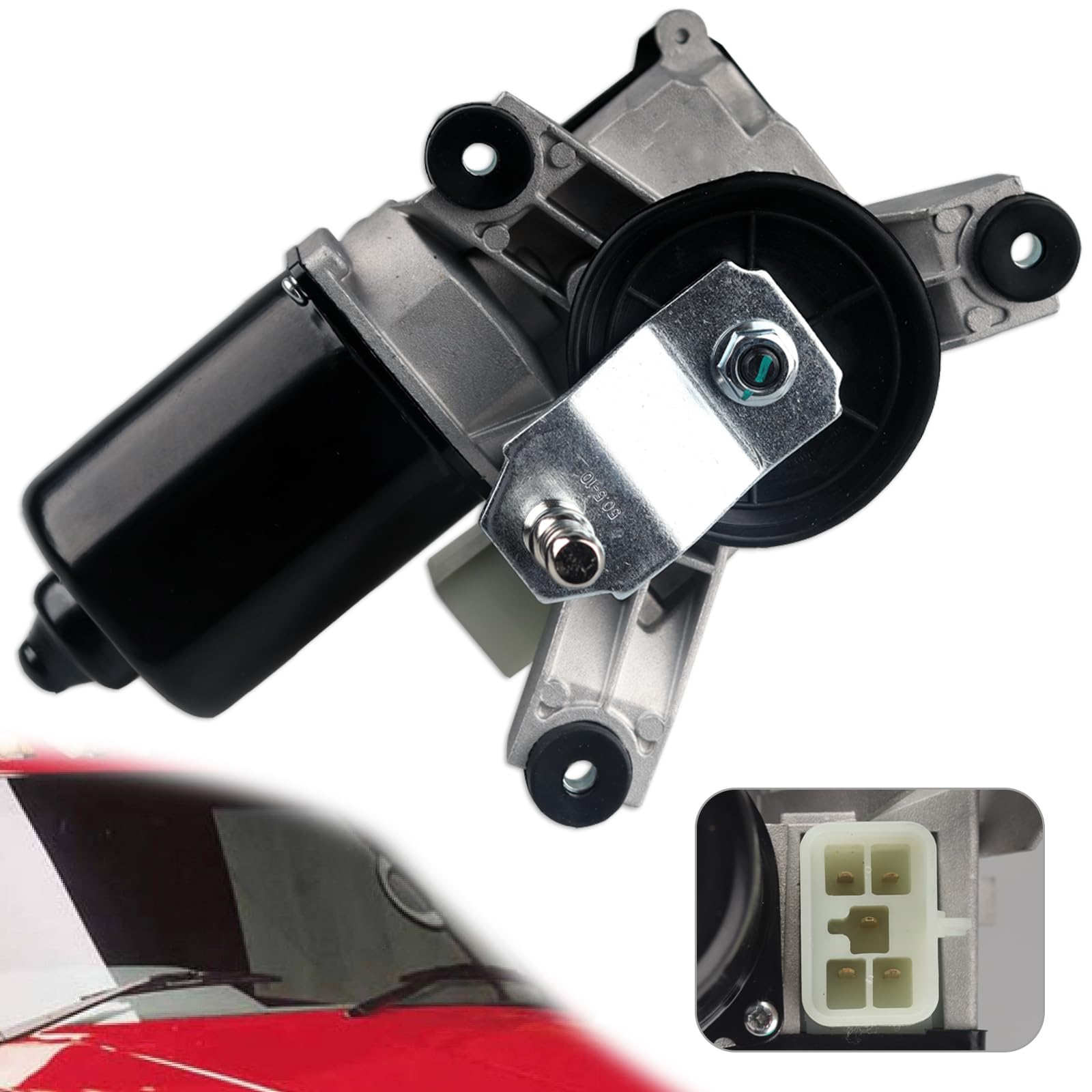 Photo 1 of E-Vniko Front Windshield Wiper Motor with delay Function Compatible with Chevy Silverado Blazer C1500 Tahoe Escalade C2500 C3500 K1500 K2500 GMC Yukon 1988-2002 Replace Window Wiper Motor 12368702