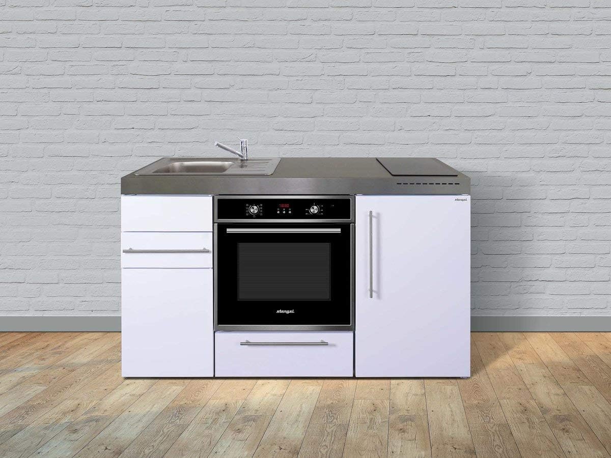 Amazon.de Stengel Miniküche Premiumline MPB 150 kleine Küchenzeile mit Backofen und Kühlschrank