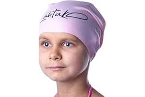 Swim Caps Kids Long Hair - Swimming Cap for Girls Boys Kids Teens with Long Curly Hair Braids Dreadlocks - 100% Silicone Hypo