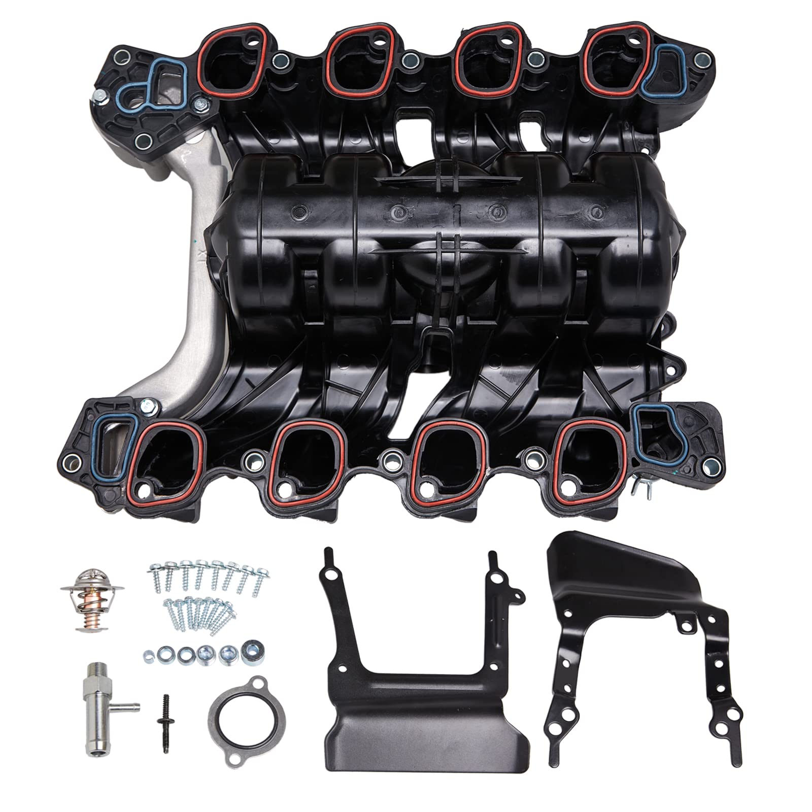 Photo 1 of Tykick 615-375 Engine Intake Manifold for Ford F-150 2007 2008 Ford Lobo 2007 2008 2009 2010 2011 Ford E-150 2007 2008 Ford E-250 2007 2008 4.2L 4.6L 5.4L 6.2L V6 V8 Replaces 7L3Z-9424-F,019495456162