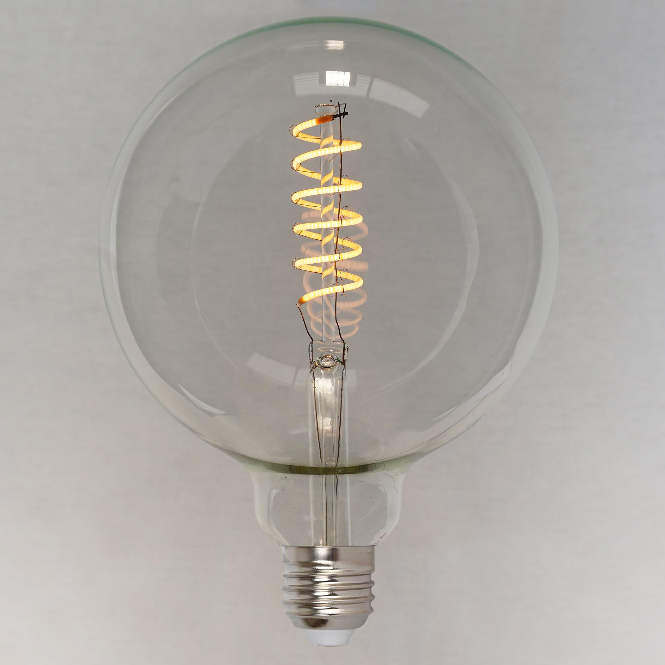 Dimmable Vintage LED Edison Globe Light Bulb 4w (40w) - Spiral 125mm ES E27 - The Retro Boutique ®