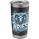 Aries Zodiac Sign Star Astrology Birthday Horoscope Stainless Steel Insulated Tumbler
