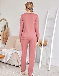 Ekouaer Women's Pajama Sets Casual 2Pcs Sleepwear