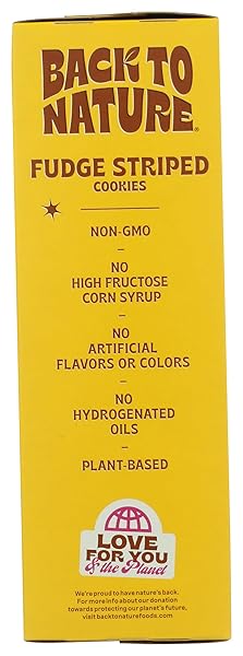 BACK TO NATURE FUDGE STRIPED COOKIES, 7.7 OZ