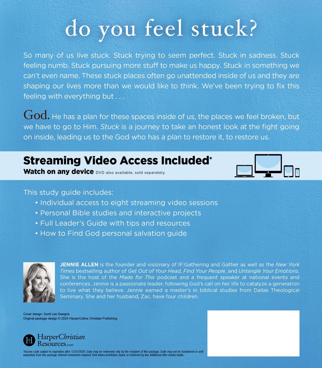 Stuck Bible Study Guide plus Streaming Video, Updated Edition: The Places We Get Stuck and the God Who Sets Us Free