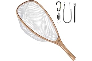 SF Soft Rubber Mesh Trout Landing Net - Catch and Release Fly Fishing Net