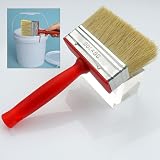 Roellgs 2 x 100mm Paint Brushes for Fence, Floor, Wood - All Painting Work view 2