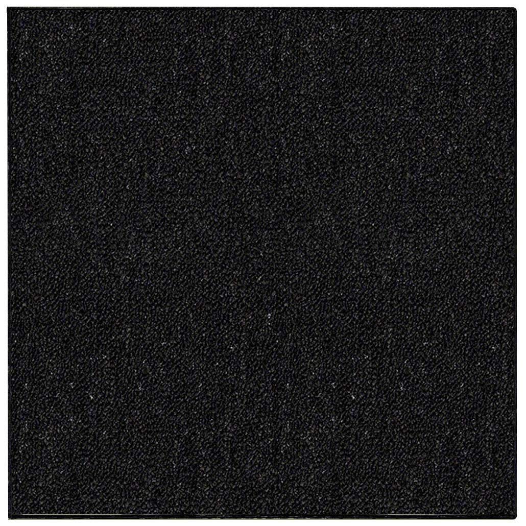 Ambiant Broadway Collection Pet Friendly Indoor Outdoor Area Rugs Black – 8′ Square, Stain & Fade Resistant, Easy Care, Pet & Kids Friendly, Made in USA, Perfect for Weddings & Everyday Use!