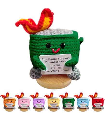 Mini Regalo Inspirador Positivo De Dinosaurio Para Mujer, Hecho A Mano, Ganchillo, Apoyo Emocional, Estimulante, Dino Para Mujeres, Compañeras De Trabajo, Amigas, Universitarias, Maestras, Regalo De