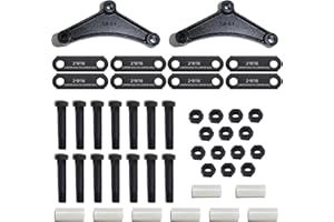LUXTRKSTO Trailer Axle Equalizer Shackle Kit 2-9/16" Straps, Trailer Suspension Shackle Kit, Tandem Axle Trailer Shackles Equalizers Kit for Double Eye Leaf Springs 3500 lbs-5200 lbs Axles