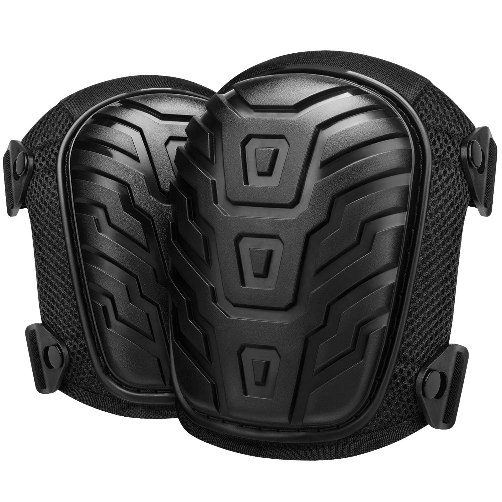 flintronic Professional Knee Pads, Knee Pads for Men and Women, with Heavy Duty Foam Padding, Adjustable Clips & Anti-Slip Straps Knee Pads for Construction, Flooring, Gardening, and Cleaning