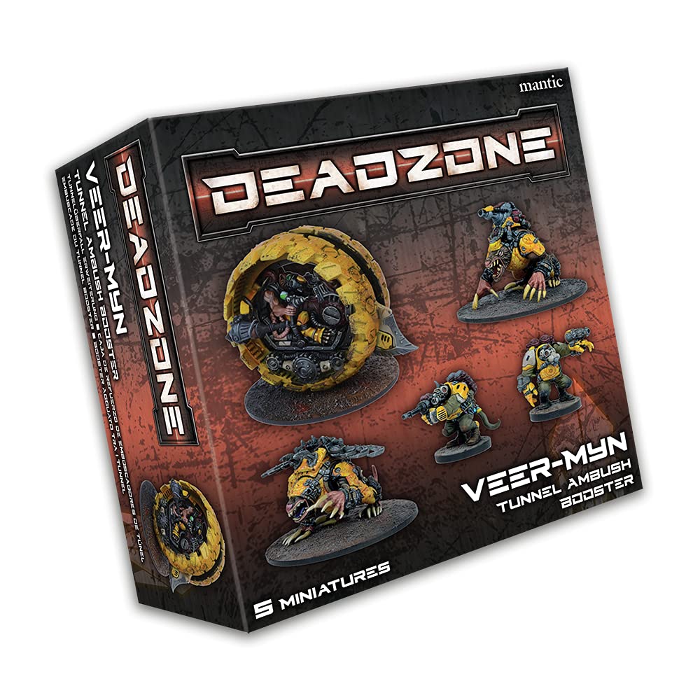 Mantic Games Deadzone Veer-Myn Tunnel Ambush Booster,Unpainted,MGDZV105
