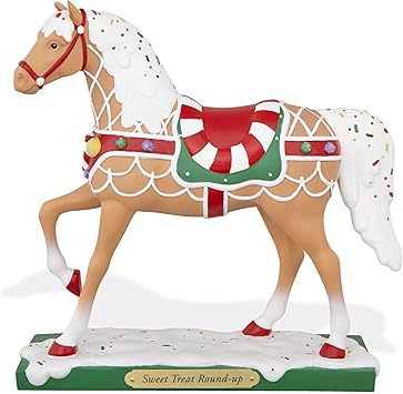 Amazon Com The Trail Of Painted Ponies Sweet Treat Round Up Christmas Pony Horse Figurine Home Kitchen