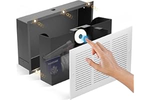 Elder Welder® Hidden Wall Safe with Air Vent Cover | Easy to Install | Biometric Lock | Hidden Safe for Money | Diversion Saf