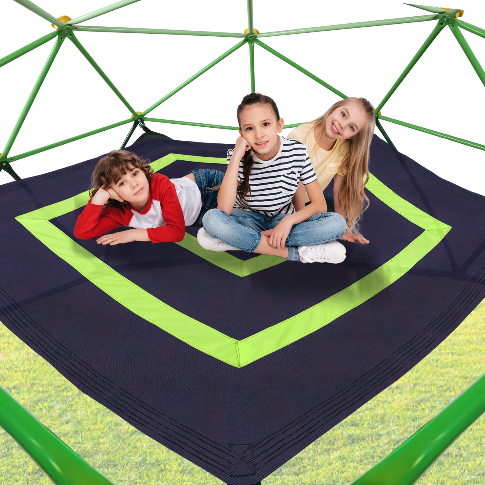 Photo 1 of JYGOPLA 6.2-Foot Outdoor Dome Climber Accessories for 9/10/11FT Climbing Dome, 49x74 Inch Waterproof Accessory with Carabiner, Holds 350 Lbs