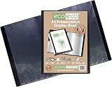 eco-eco A4 80 Page Black Presentation Display Book 50% Recycled 900µm view 2