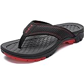 KUBUA Men's Beach Flip-Flops Water Sandals Outdoor Athletic Thong Sandal Slippers