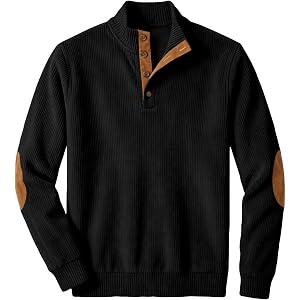 MKLUNJOP Breeze Corduroy Mens Sweaters And Pullovers Collared Sweatshirt | Wearbreeze Pullover Sweaters For Men Long Sleeve W