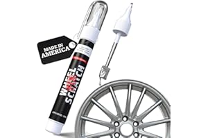 Wheel Scratch Fix® Silver Magic Car Scratch Remover Pen - Alloy Wheel Touch Up Paint Pen for Cars, Curb Rash Removal with Fas