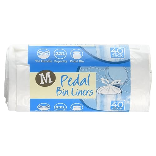Morrisons Tie Handle Pedal Capacity Bin Liners, 22L Capacity, 40 Bin