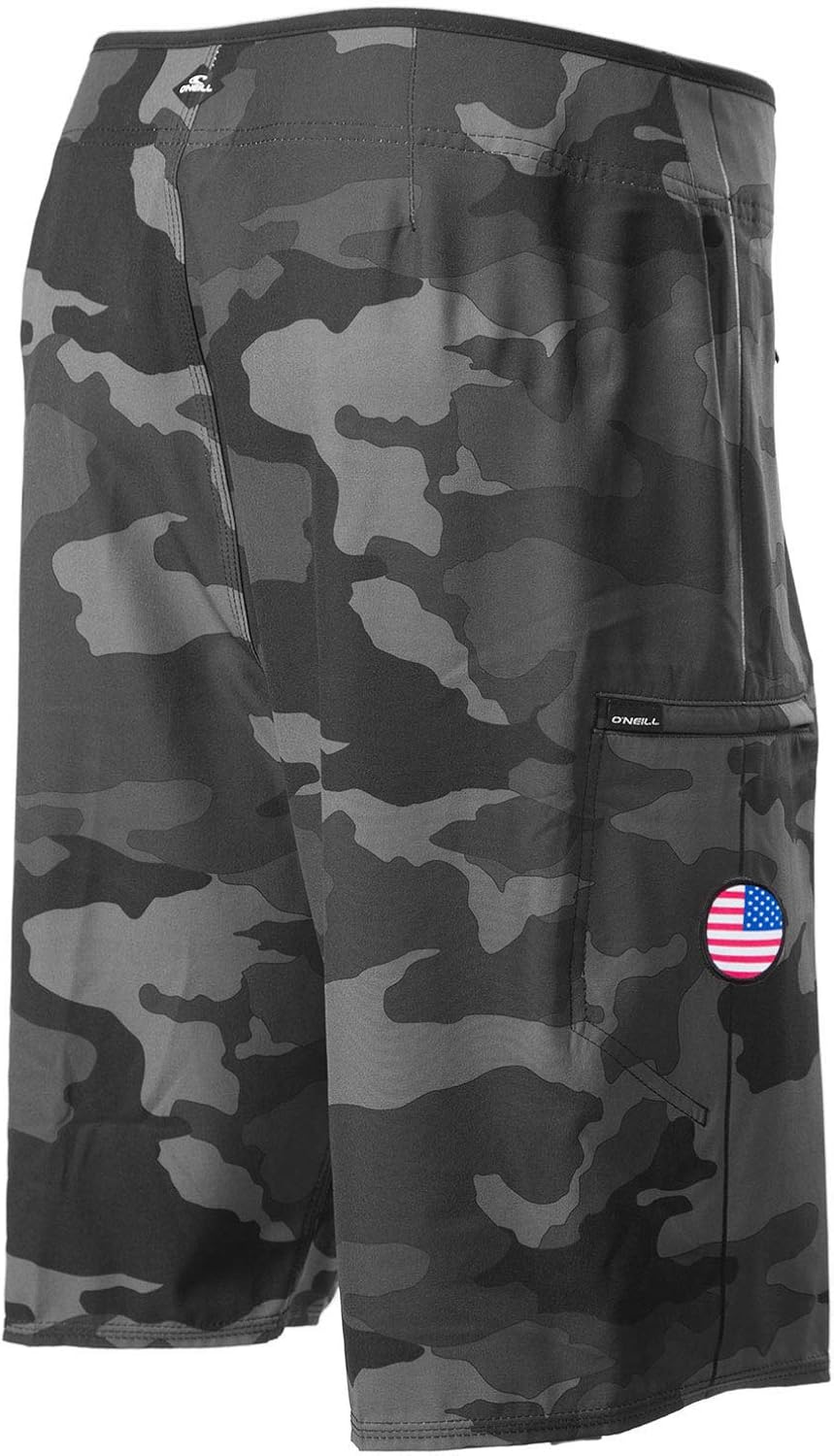 O'NEILL GI Jack Patriotic Hyperfreak Boardshorts with American Flag Theme: Clothing
