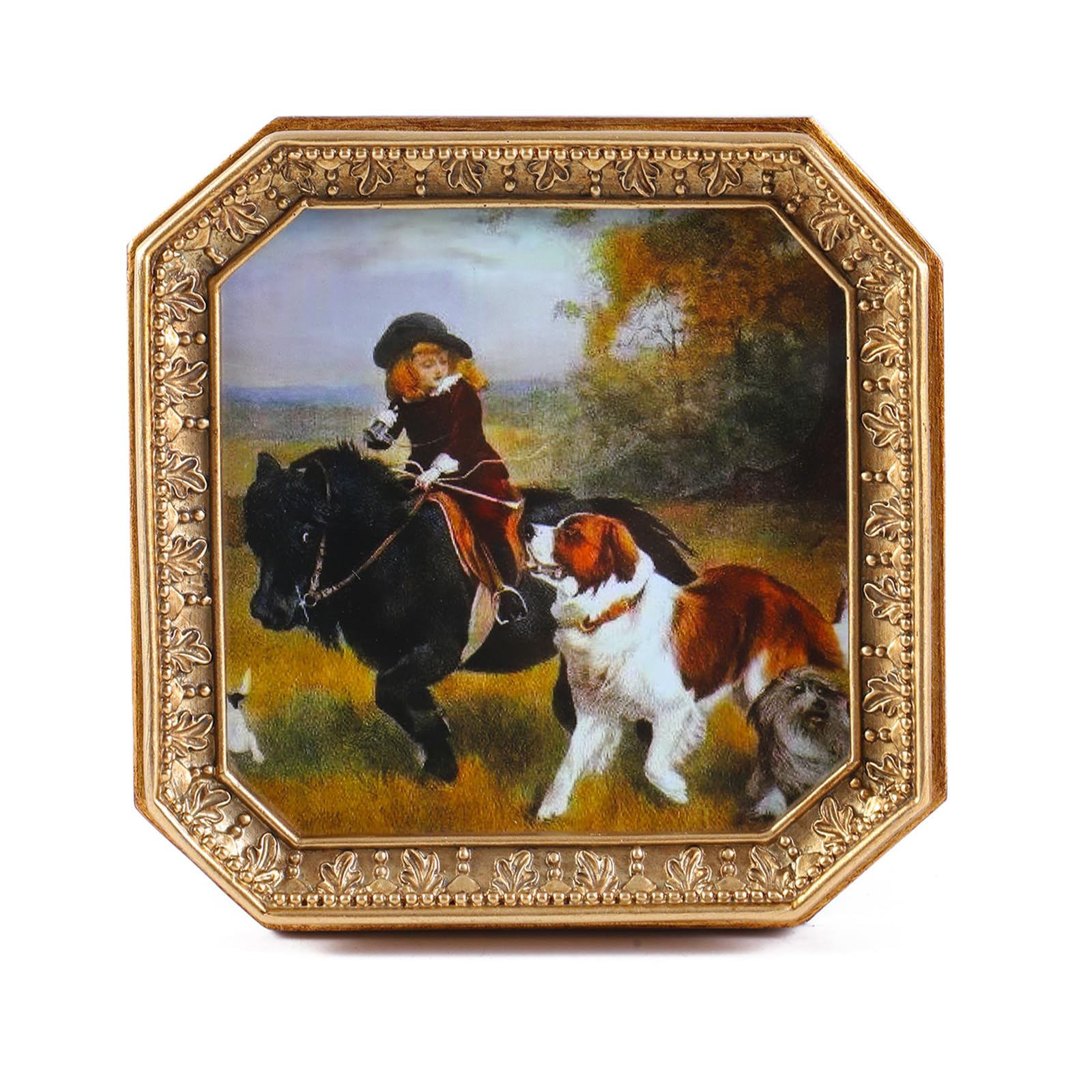 Photo 1 of ** SOOD AS IS, NO REFUND/RETURN** SEE COMMENTS!
SIKOO 4x4 Picture Frame Small Bronze Gold Vintage Frames Square Tabletop and Wall Mount Display Antique Wall Decor Art Gallery