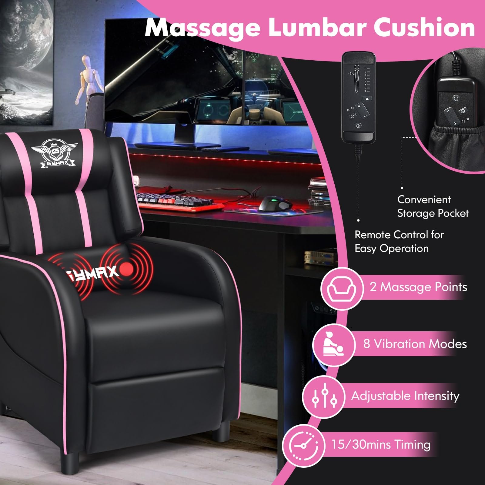 Massage Gaming Recliner Chair