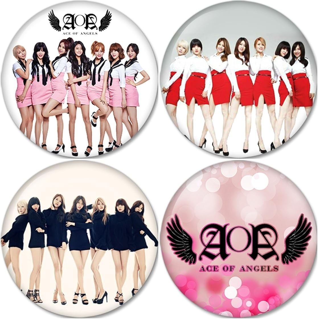 AOA set 3 Buttons Badges/Pin 1.25 Inch (32mm) Clothing