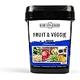 Ready Hour, Fruit & Veggie Mix, Non-Perishable Freeze-Dried Food, 30-Year Shelf Life, Portable Emergency and Adventure Food S