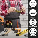 Foribyw Tool Belt Pouch Multi Pocket 600D Oxford Heavy Duty Waist Work Tool view 5