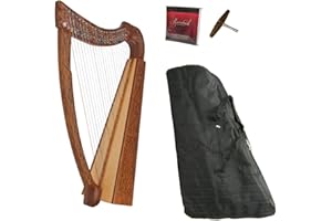 Roosebeck 22-String Heather Harp w/Full Chelby Levers - Knotwork + Gig Bag + Extra Strings