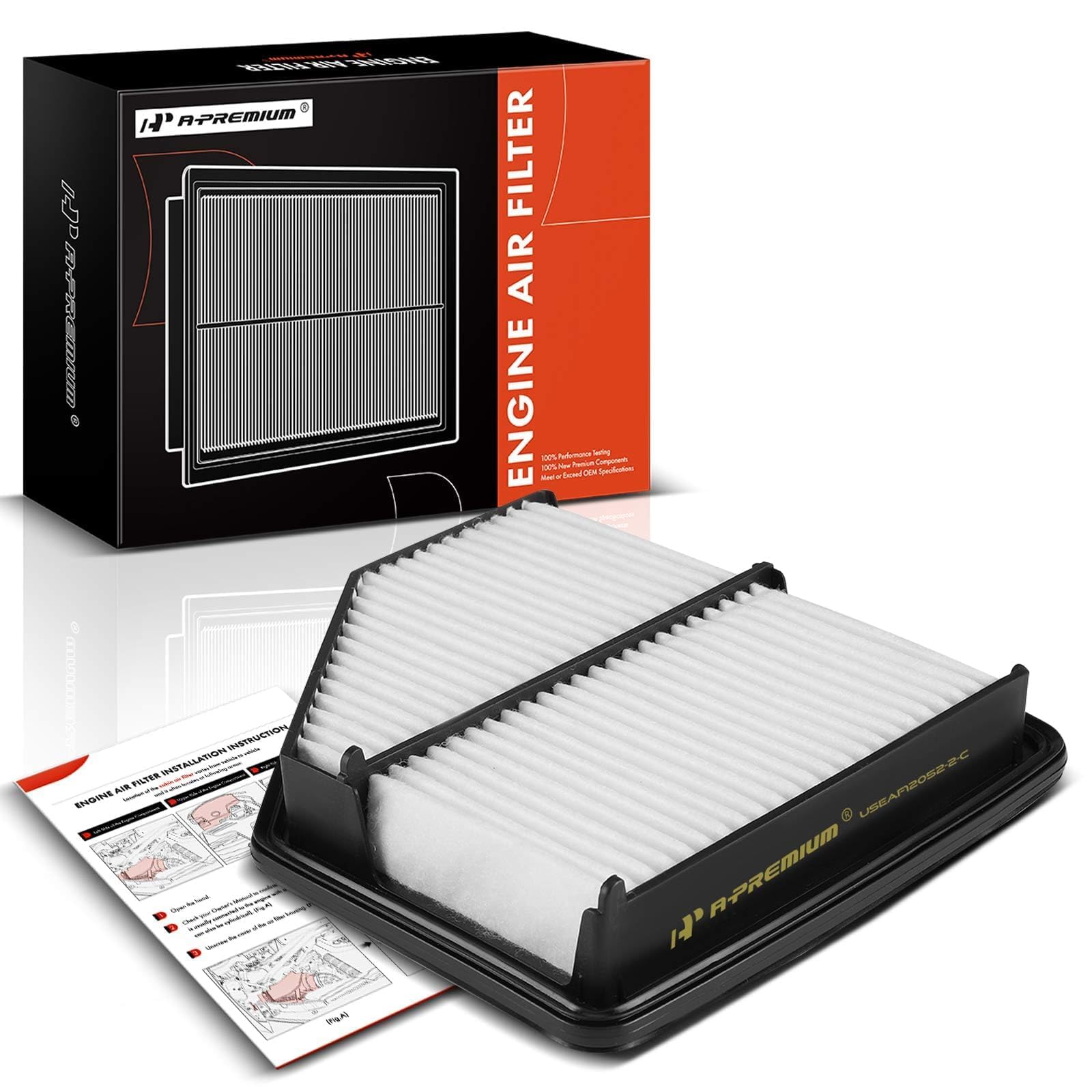 Photo 1 of A-Premium Engine Air Filter Compatible with Honda HR-V HRV 2016 2017 2018 2019 2020 2021 2022 1.8L, Replace# 1722051BH00