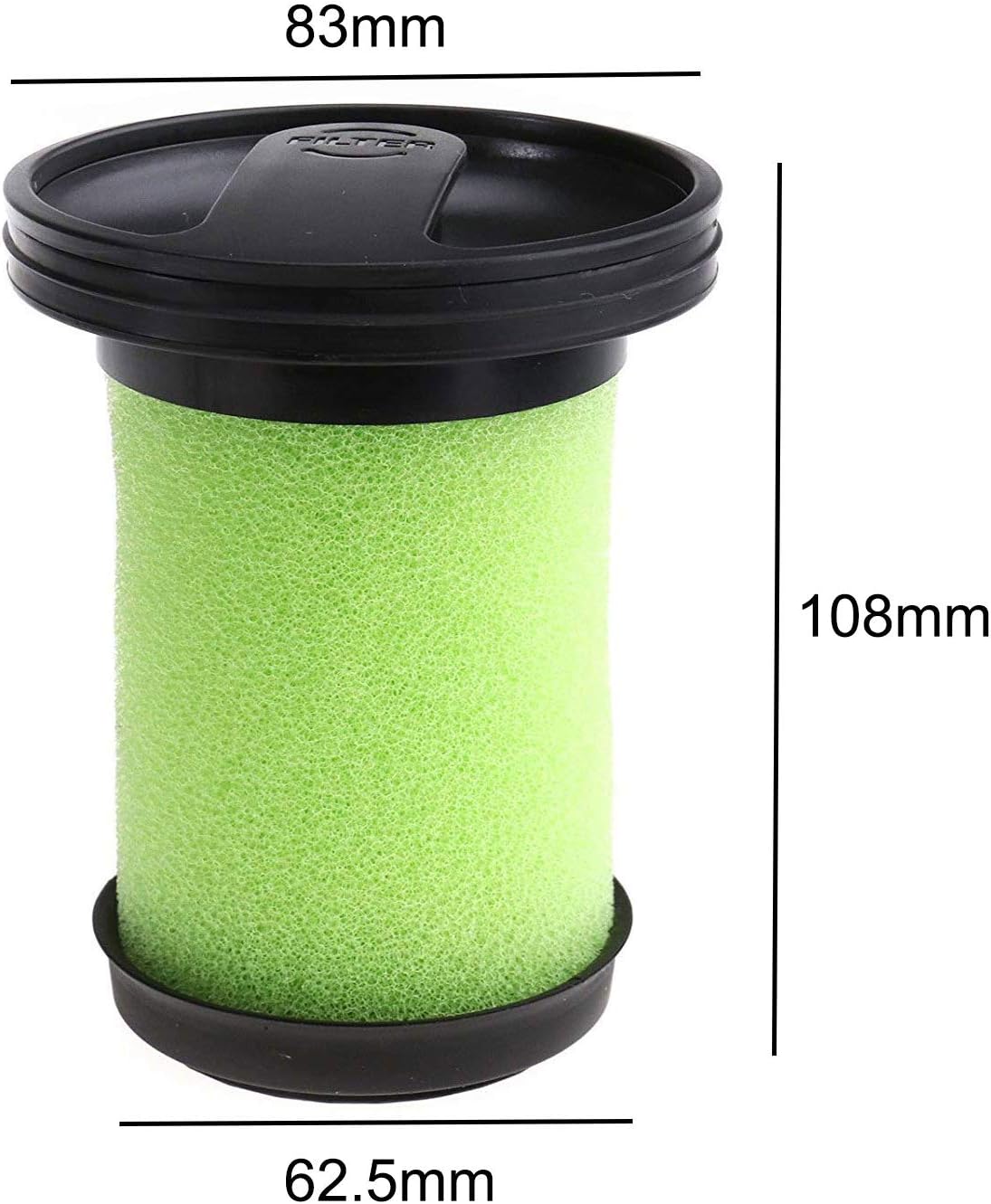 Rediboom 2Pcs Washable Foam Filters for Gtech Multi MK-2-ATF006, Gtech Multi MK2 K9 Handheld Cordless Vacuum Cleaner - Image 4