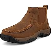 Twisted X Women's 4" All Around Chelsea Work Boot, Moc Toe with CellStretch