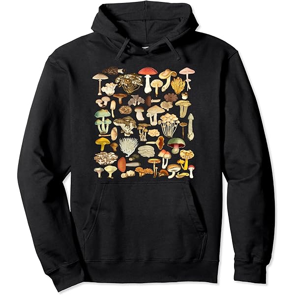 Amazon.com: Mushroom Hoodie Botanical Fungi Plants Morel