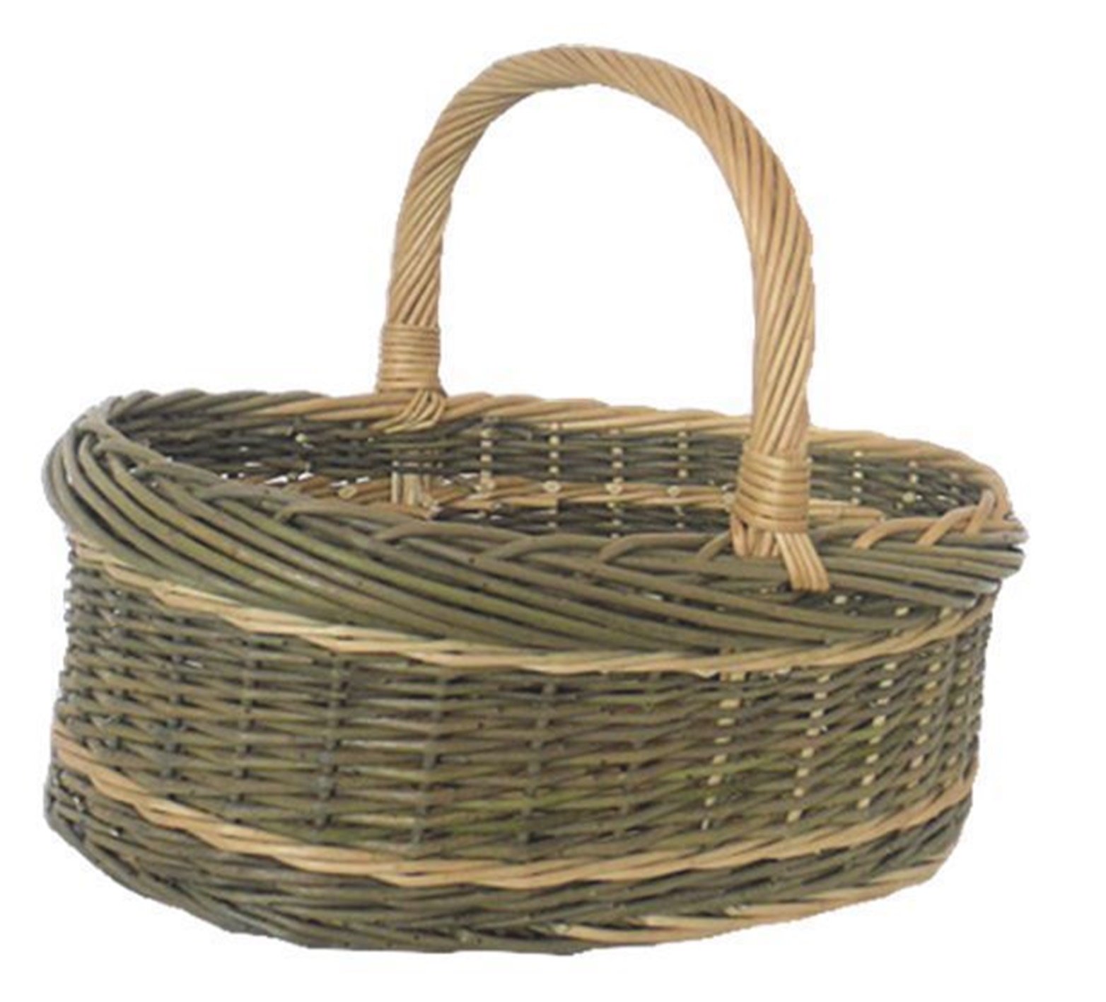 Red Hamper White Willow Norfolk Shopping Basket, Wicker, Brown, 39 x 44 x 18 cm