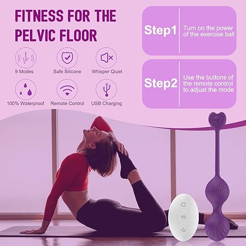 CKSOHOT Pelvic Floor Strengthening Device Women with Remote