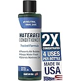 Waterbed Conditioner - 2X Concentrated, pH Neutral &amp; Vinyl Safe Formula | 4 Uses Per Bottle &mdash; Prevents Odor &amp; Reduces Air Bubbles &mdash; Water Bed Treatment with 20% Active Ingredient, Keeps Water Clear