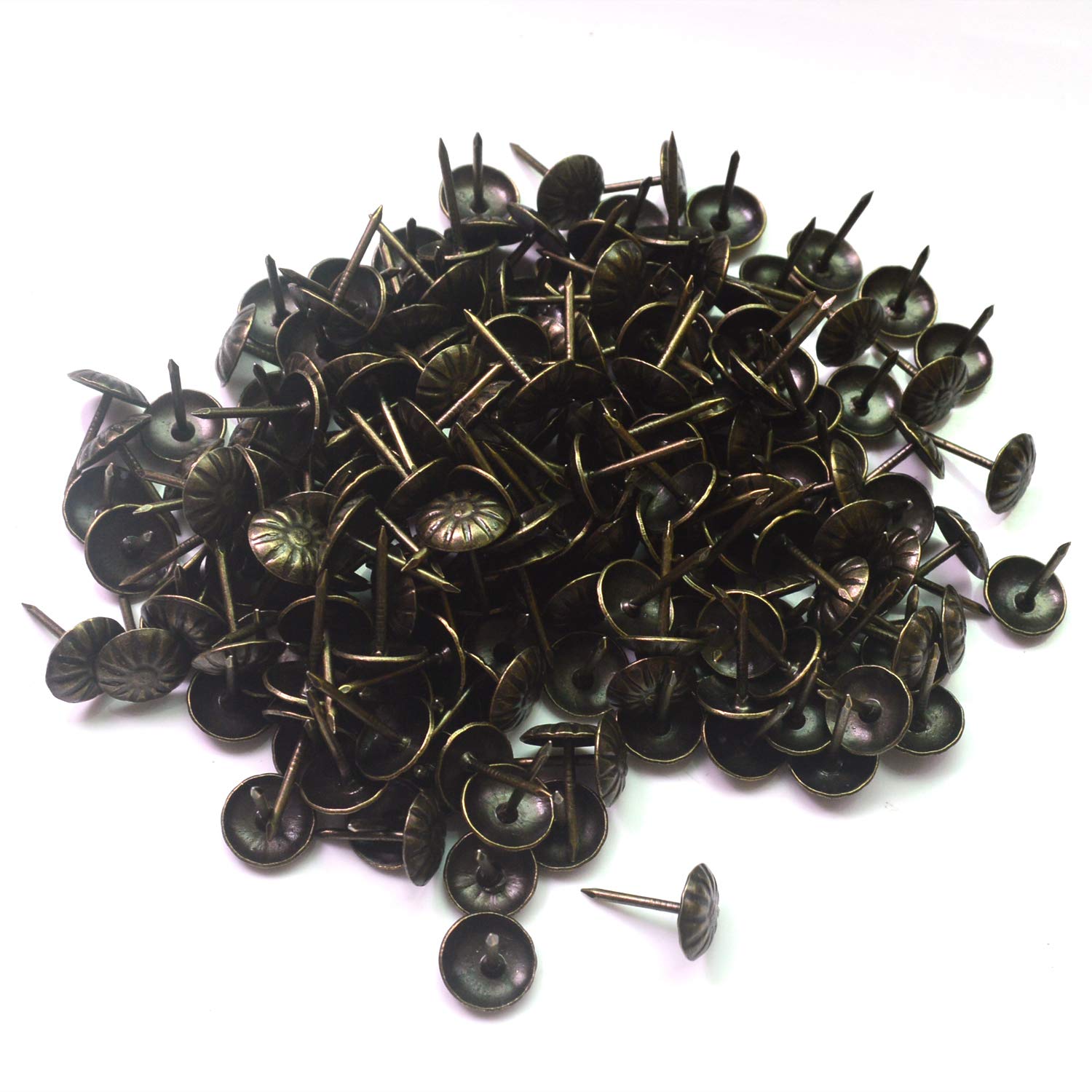 100 Pieces Upholstery Tacks 11 by 16 mm Antique Tacks