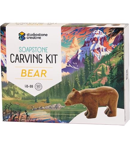 Kit De Sculpture Stéatite T-Rex Pour Enfants Et Adultes – Créez Votre Propre Tyrannosaure En 90 Minutes !