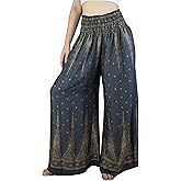 Boho Pants Palazzo Pants for Women with Pockets| Wide Leg high Waisted Flowy Pants for Women | Summer, Cruise, Vacation