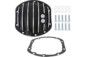 Tektall Dana 30 10 Bolt Finned Black Front Aluminum Differential Cover for CJ TJ YJ JK