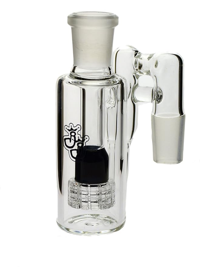 Jelly Joker Bong-Vorkühler mit Percolator aus schwarzem Glas - 18,8 mm, 11 cm - Head&Nature Bong-Kollektion