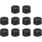 MECCANIXITY 20pcs Potentiometer Control Knob ABS Guitar Knob 6mm D Type | Shaft Electric Guitar Power Amplifiers Stereos Bass Volume Tone Black