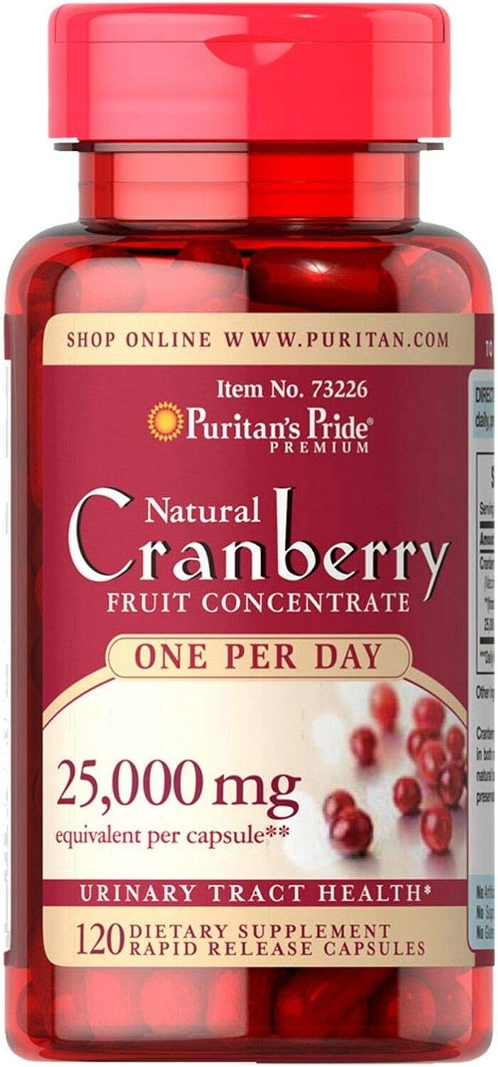 Puritan's Pride One A Day Cranberry Capsules, 120Count: Health & Personal Care