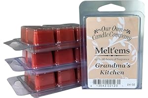 Our Own Candle Company Premium Wax Melt, Grandma's Kitchen, 6 Cubes, 2.4 oz (4 Pack)