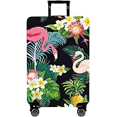 WUJIAONIAO Travel Luggage Cover Suitcase Cover Protector Skins 18-32 Inch | Anti-Scratch Luggage Protector, Washable Carry on Cover, Elastic Suitcase Sleeve, Baggage Covers Tsa Approved