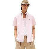 Tommy Hilfiger Mens Short Sleeve Oxford Shirts in Regular Fit, Men's Button Down Shirts